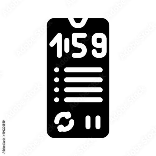 cycles training glyph icon vector. cycles training sign. isolated contour symbol black illustration