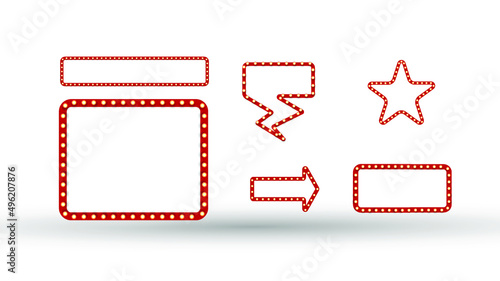 Festival or show poster, invitation concert banner stock illustration. A theater stage with a red curtain. Theater performance banner, talent day festival curtain chalkboard illustration