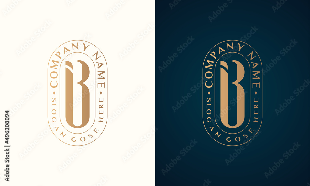 © Rana - Abstract Premium luxury corporate identity letter B logo design