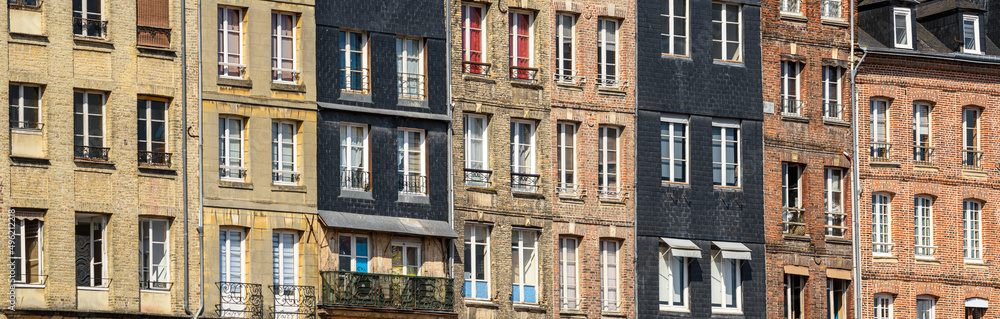 Fototapeta premium Honfleur facade