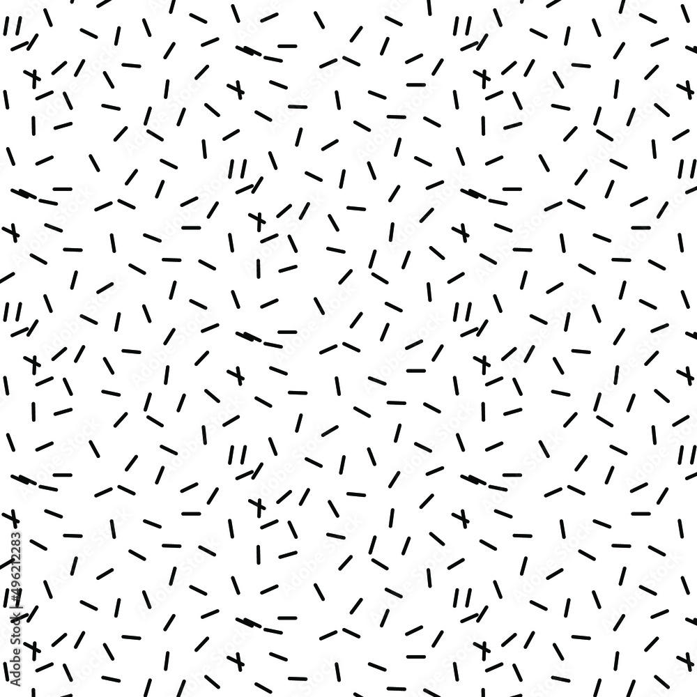 Zen art doodle ornate abstract background. Hand drawn black and white linear segments. Creative zenart monochrome texture. Random repeat chaotic zentangle surface design. Vector eps illustration