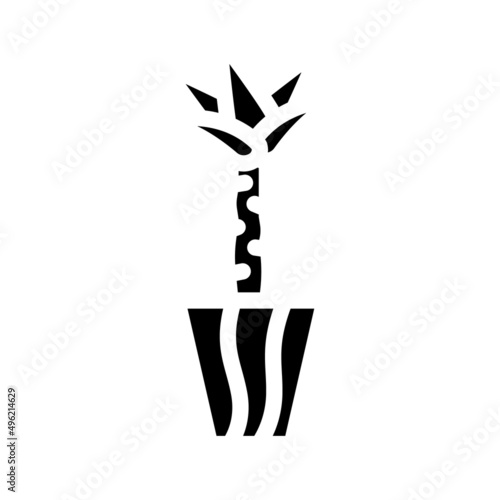 yucca-elephantipes glyph icon vector. yucca-elephantipes sign. isolated contour symbol black illustration