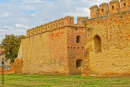 Ilok Castle detail of the defensive wall in northern east Croatia