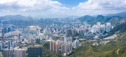 cityscape under the Lion Rock, Kowloon, Hong Kong