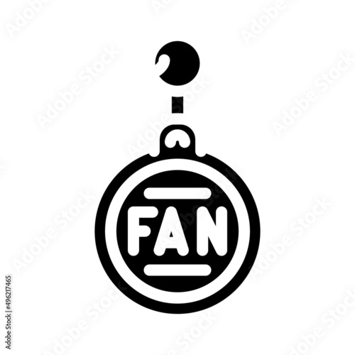 trinket accessory glyph icon vector. trinket accessory sign. isolated contour symbol black illustration