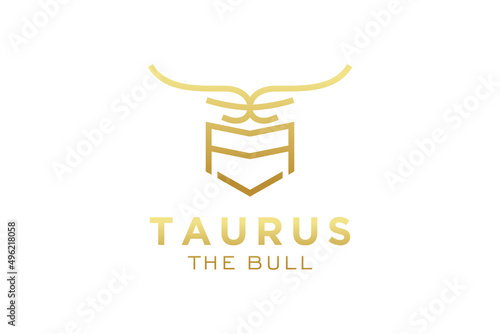 Letter A logo, Bull logo,head bull logo, monogram Logo Design Template Element