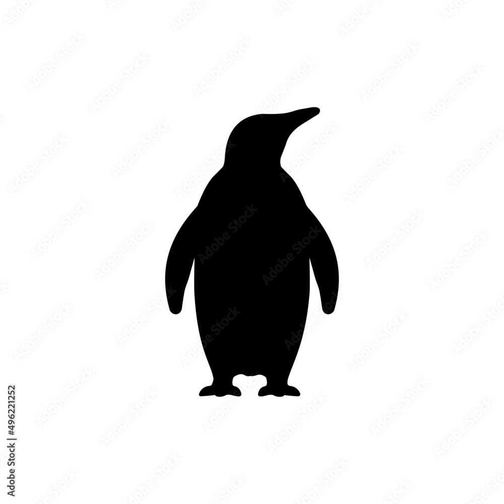 Obraz premium The Best Penguin Silhouette Image With White Background