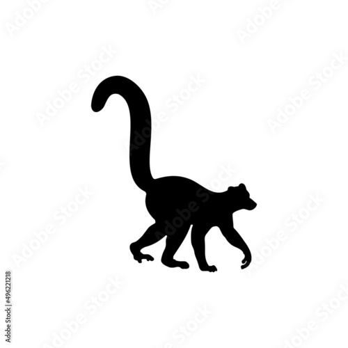 The Best Lemur Silhouette Pictures On White Background