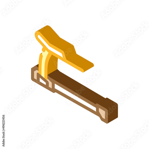 treadmill sport equipment isometric icon vector. treadmill sport equipment sign. isolated symbol illustration