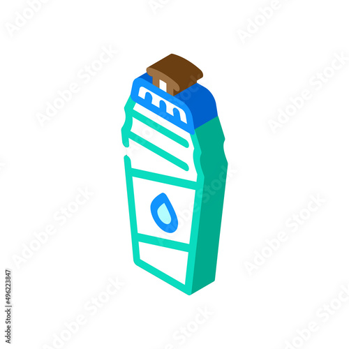 water drink bottle isometric icon vector. water drink bottle sign. isolated symbol illustration