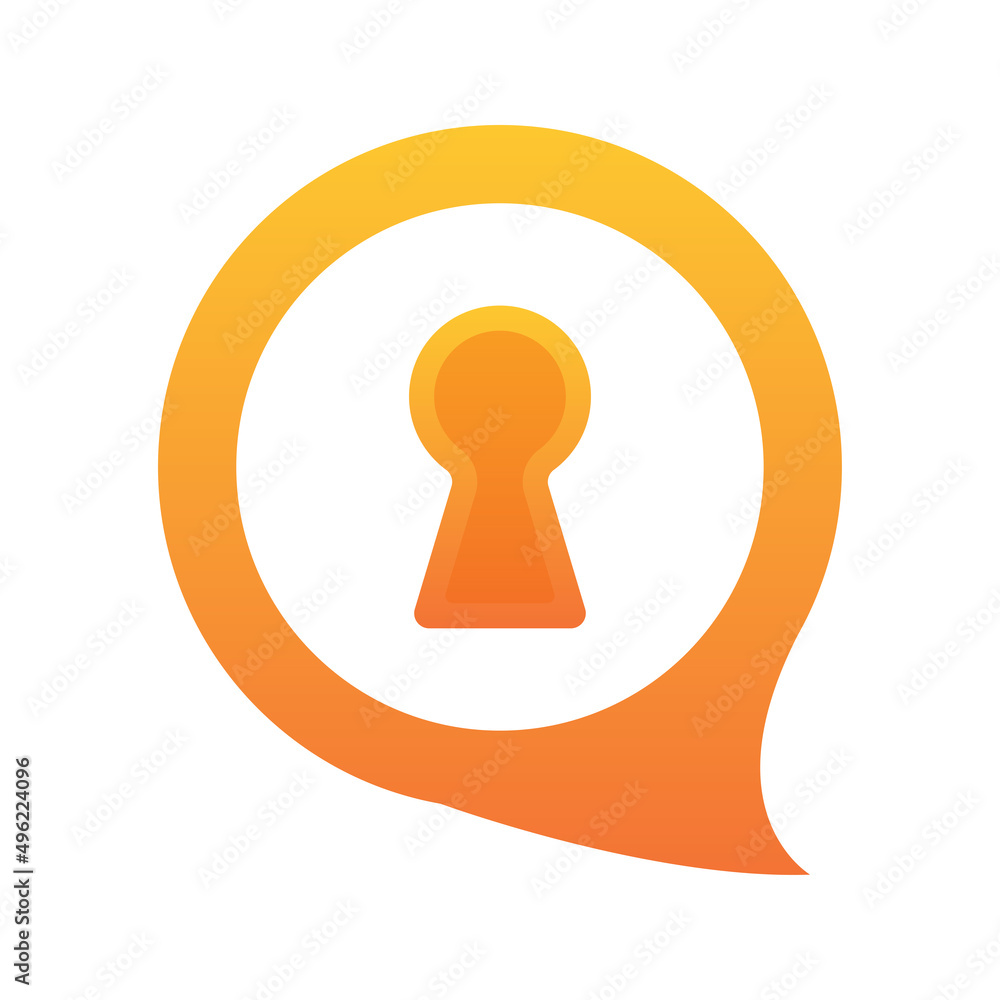 chat key logo element design template icon chat key logo element design template icon