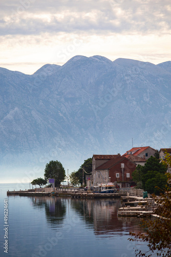  Beautiful sunrise on the Bay of Kotor, Montenegro