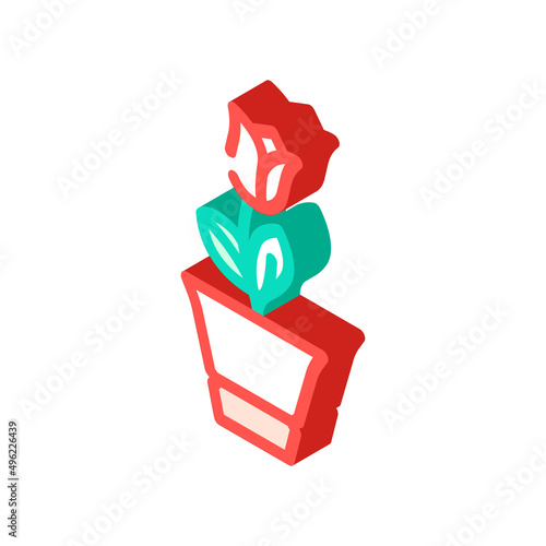 loekaryd potted flower isometric icon vector. loekaryd potted flower sign. isolated symbol illustration
