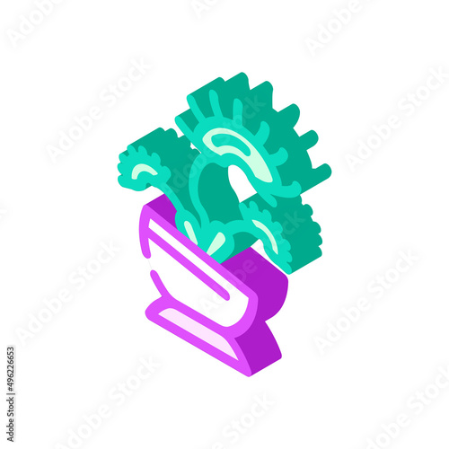 venus flytrap isometric icon vector. venus flytrap sign. isolated symbol illustration