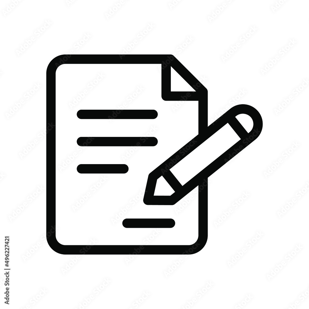 contract line icon illustration vector graphic contract line icon illustration vector graphic