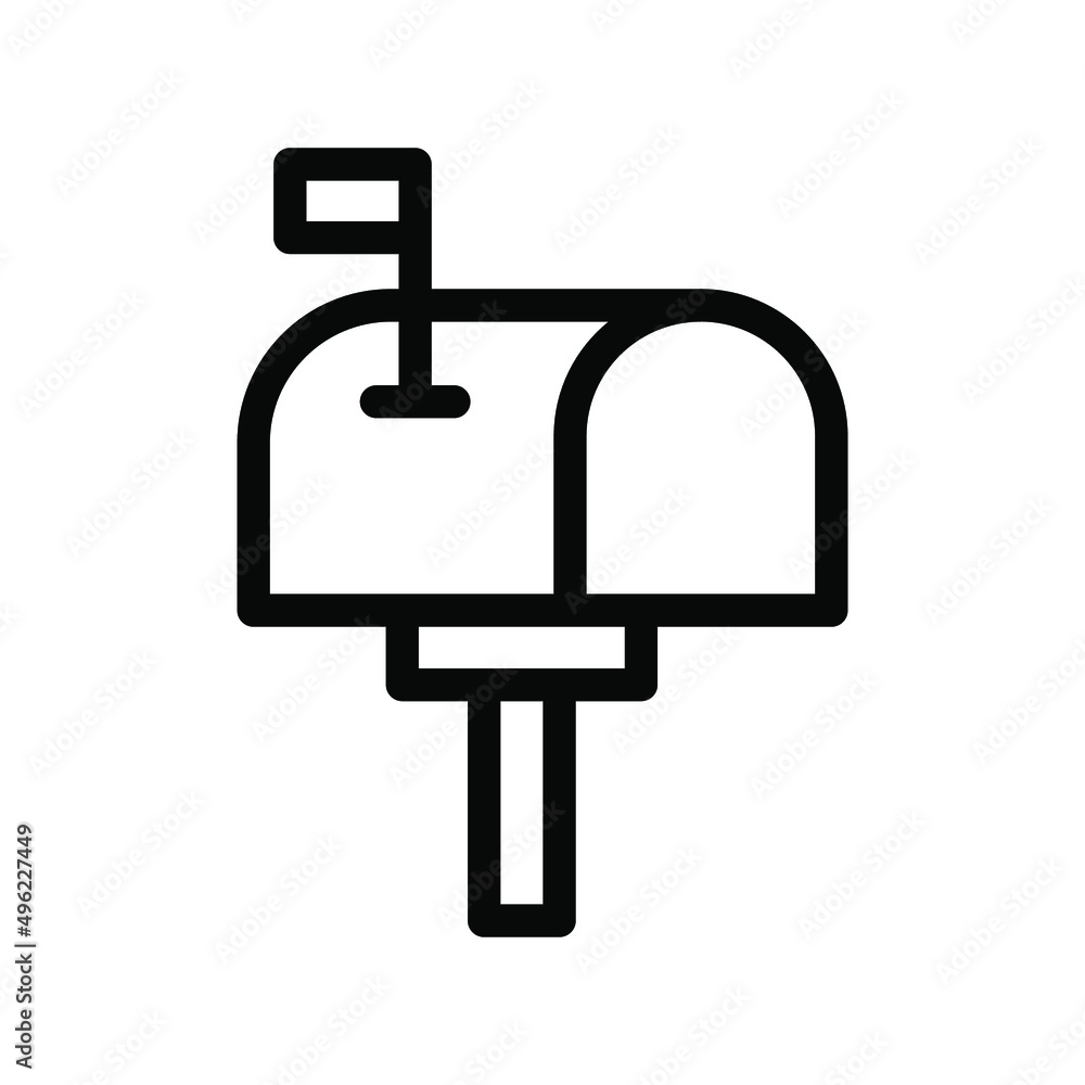 mailbox line icon illustration vector graphic mailbox line icon illustration vector graphic