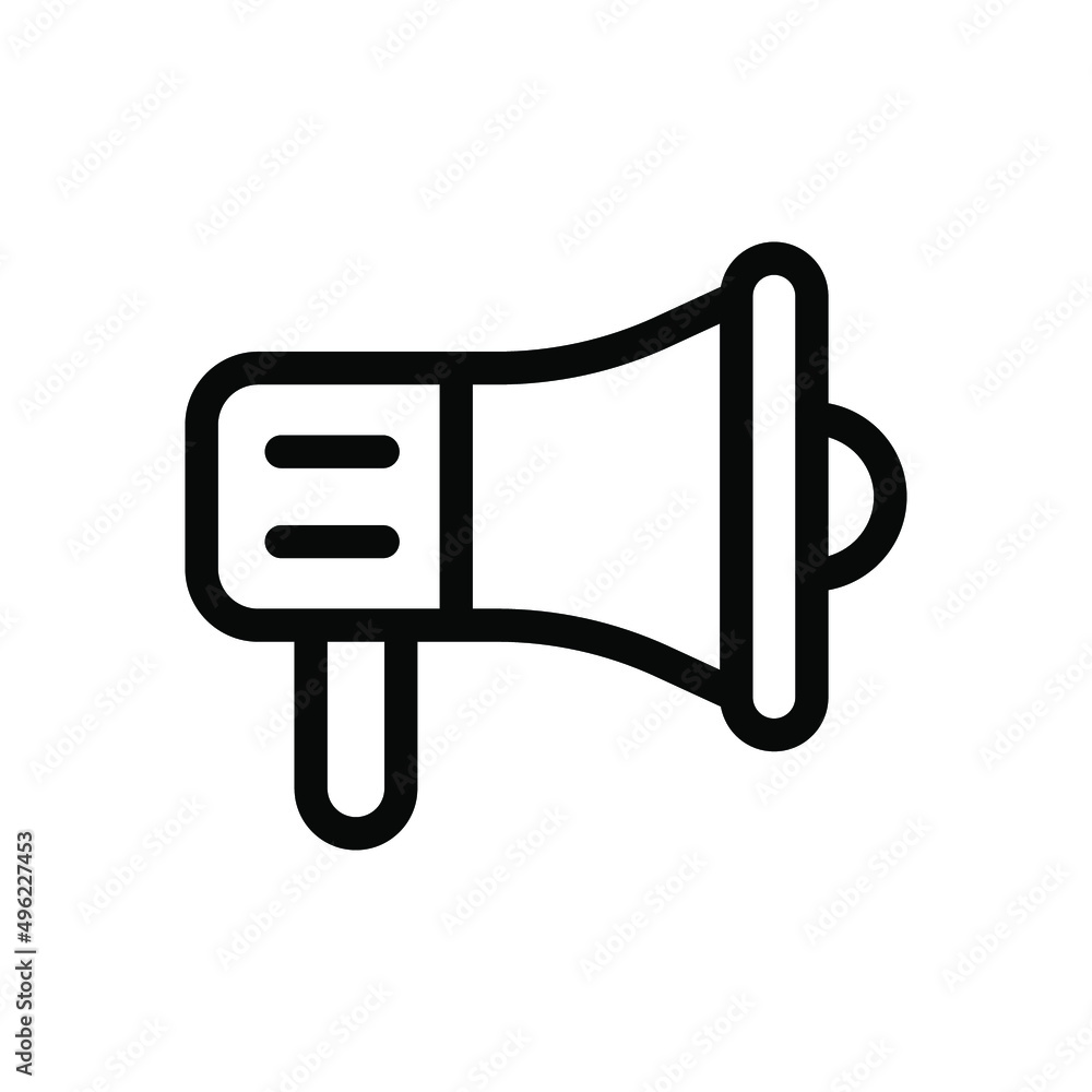 megaphone line icon illustration vector graphic megaphone line icon illustration vector graphic