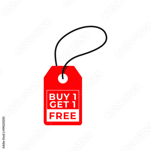 buy 1 get 1 free label banner template. Shop now 