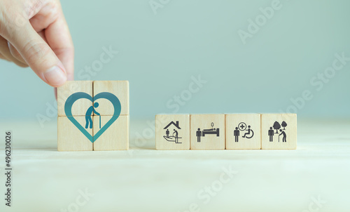 Obraz na plátně Elderly care concept