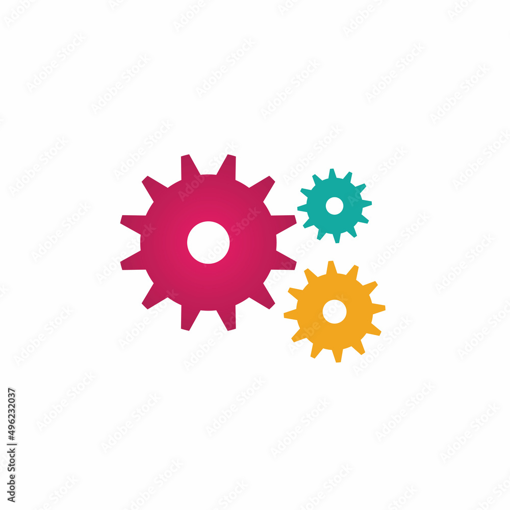 Gear logo icon design vector background template Gear logo icon design vector background template