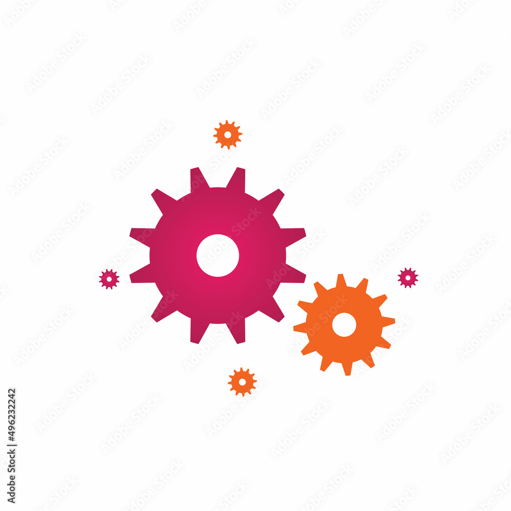 Gear logo icon design vector background template Gear logo icon design vector background template
