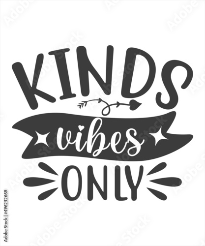 "Good vibes only" lettering layout. Vector illustration SVG T-Shirt Design.