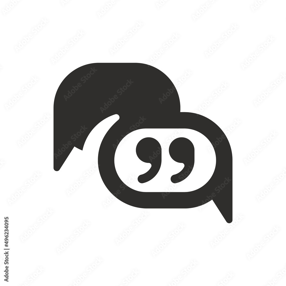 Social chat icon on white background Social chat icon on white background