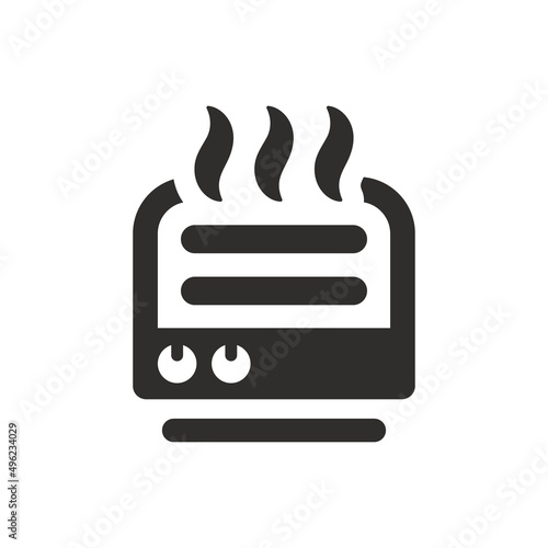 Radiator icon on white background