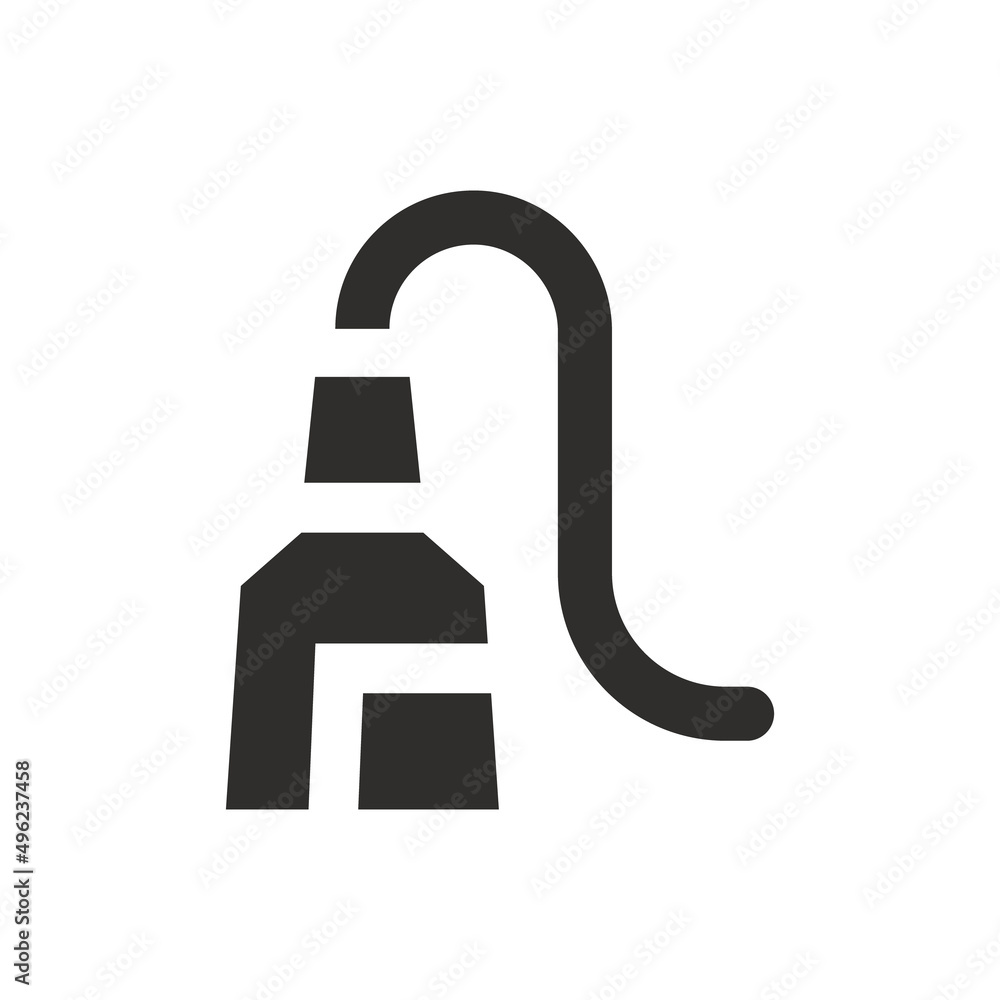 Dental paste icon on white background Dental paste icon on white background