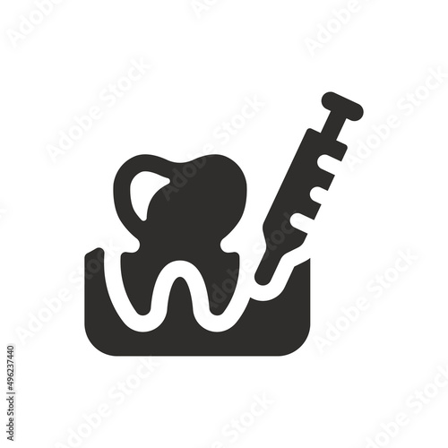 Anesthesia icon on white background