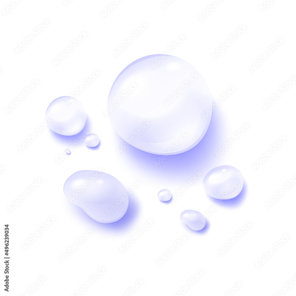 Realistic water drops 3d transparent Realistic water drops 3d transparent