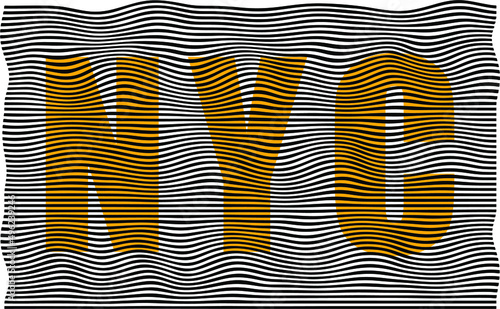 nyc design typography vector for print 