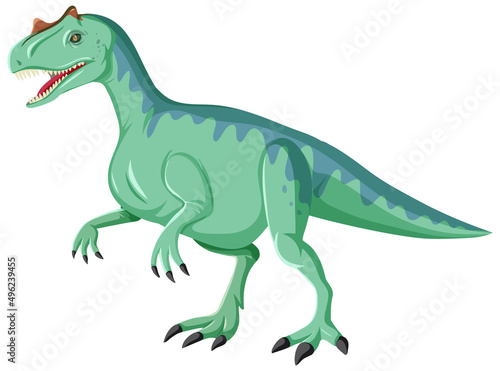 Allosaurus dinosaur on white background © blueringmedia