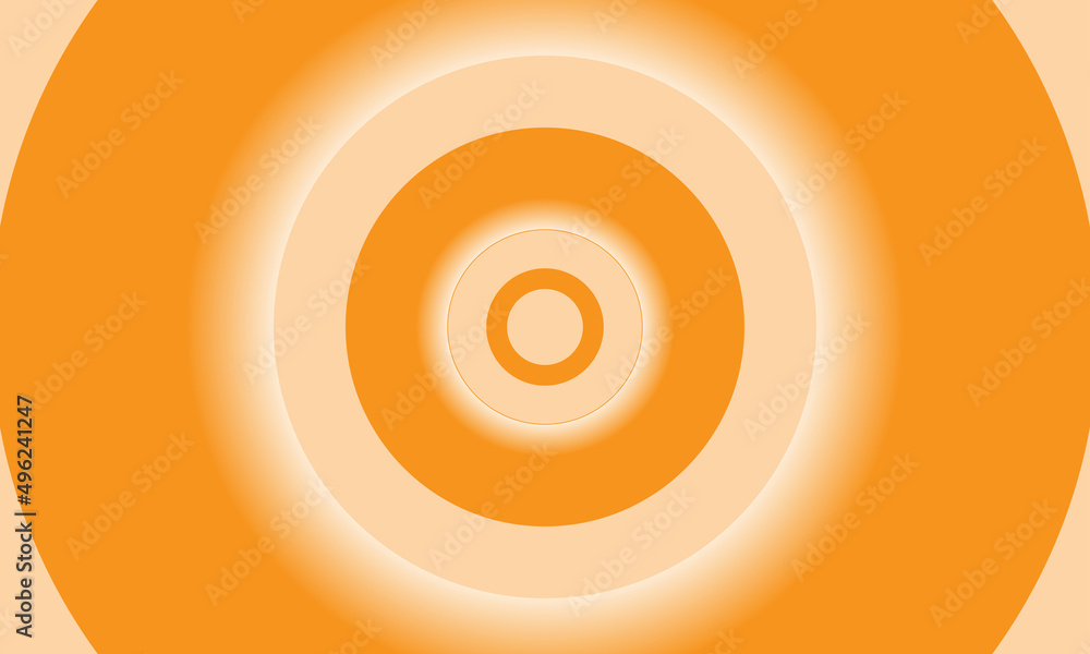 Abstract Circle Orange On Yellow Background Abstract Circle Orange On Yellow Background