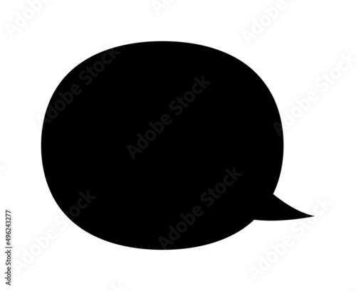 吹き出しのシルエット