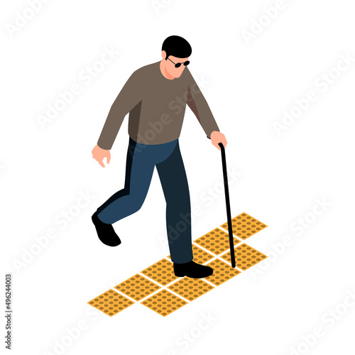 Isometric Blind Man