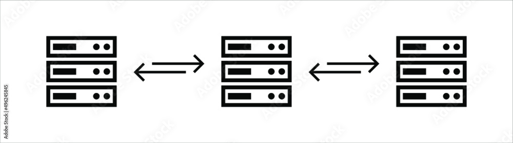 Online global server linked network system database icon design vector template. Blockchain crypto currency smart contract protocol contain cryptography hash transaction. Online global server linked network system database icon design vector template. Blockchain crypto currency smart contract protocol contain cryptography hash transaction.