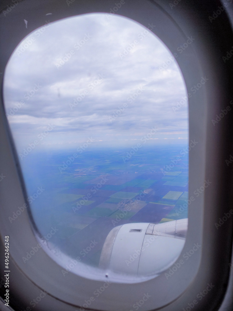 view from the window of the aircraft view from the window of the aircraft
