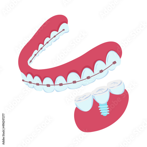 Dentistry Isometric Icon