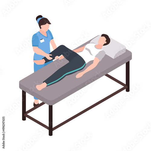 Rehabilitation Isometric Icon