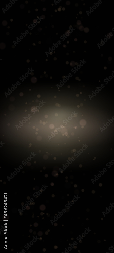 Digital render of starry bokeh backdrop on dark background blurry and soothing pastel colors