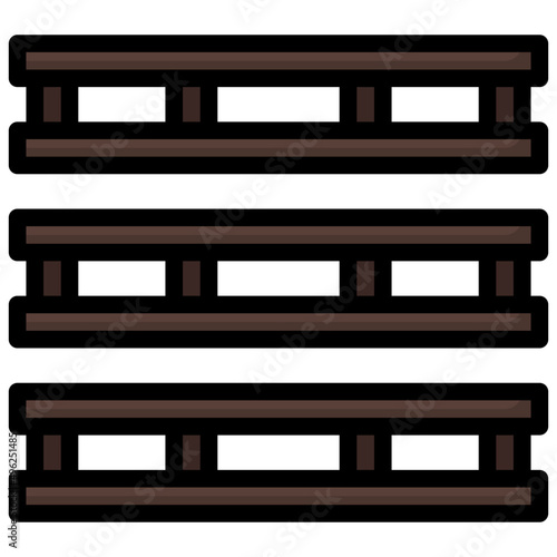 PALLETS filled outline icon,linear,outline,graphic,illustration