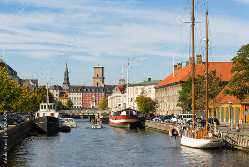 Small boats on water, Copenhagen, Denmark