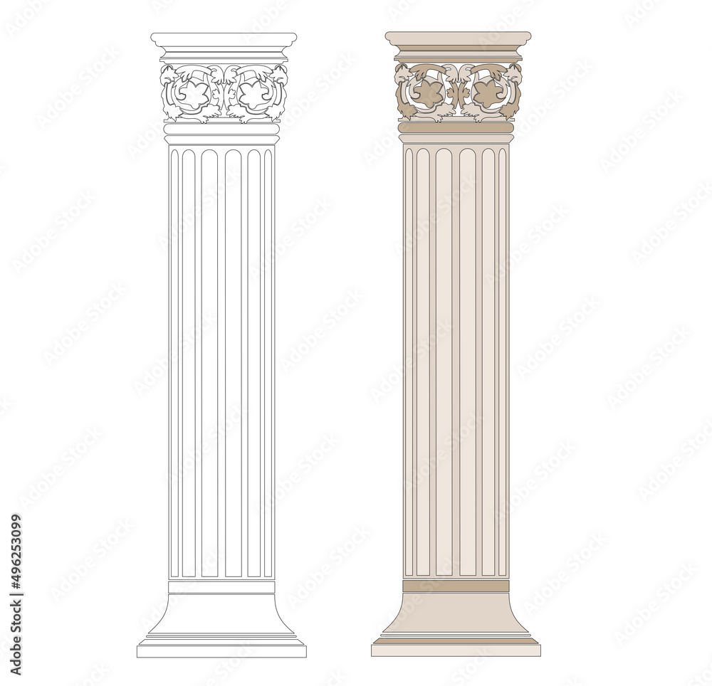 ANCIENT ROMAN AND HISTORICAL CLASSIC DECORATIONS GOTHIC COLUMNS AND FRIEZES IN ANCIENT VENEZIA STYLE ANCIENT ROMAN AND HISTORICAL CLASSIC DECORATIONS GOTHIC COLUMNS AND FRIEZES IN ANCIENT VENEZIA STYLE