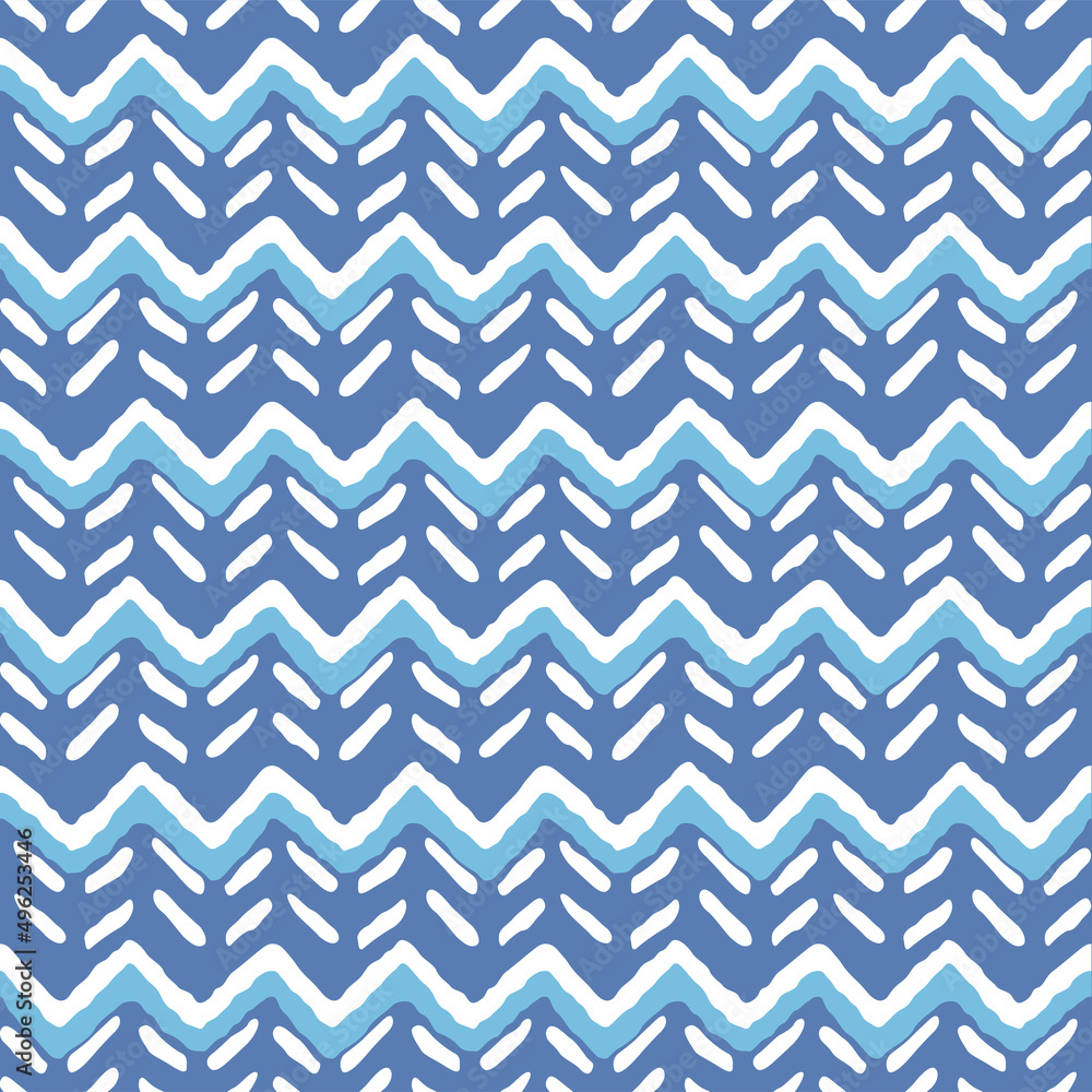 Japanese Tribal Zigzag Vector Seamless Pattern Japanese Tribal Zigzag Vector Seamless Pattern