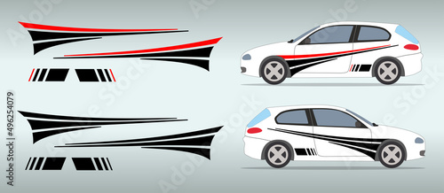 Car side sticker design. Auto vinyl decal template. Suitable for printing or cutting.
Scaling without loss of quality