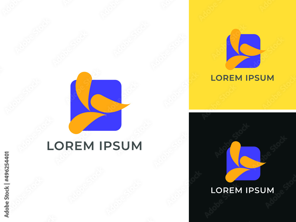 Obraz premium ILLUSTRATION SIMPLE BUSINESS LOGO DESIGN VECTOR