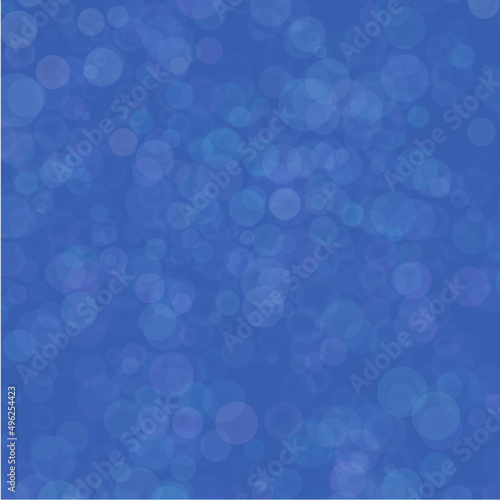 abstract blue background with bokeh, vector illustration 