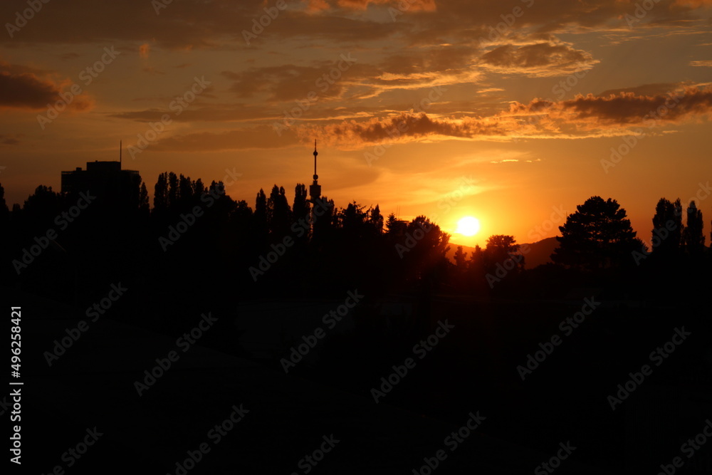 skx cloud clouds sunset sundown