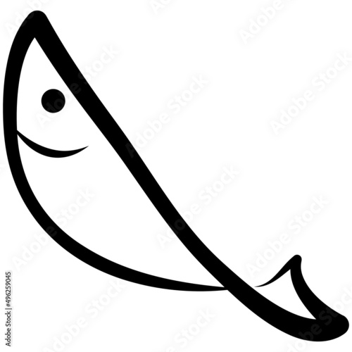 tuna hand drawing